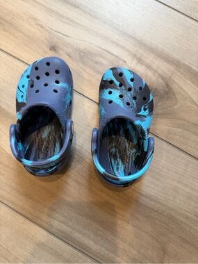 Kids Blue Tie-Dye Crocs - 6c